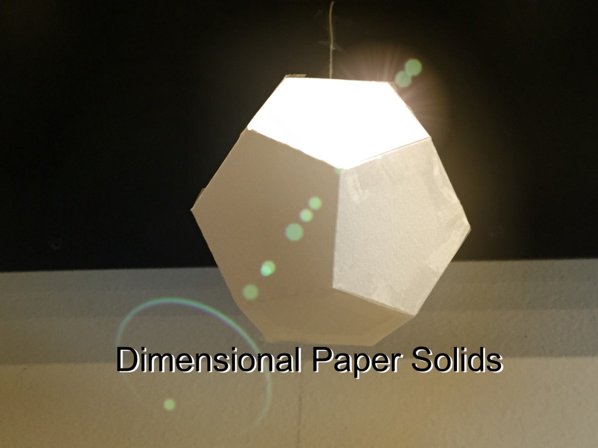 How to Make Three Dimensional Solids from Paper