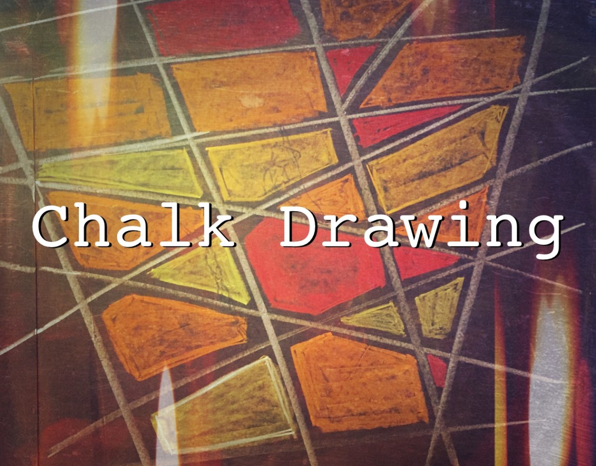 Chalk Drawing: Geometric Shapes