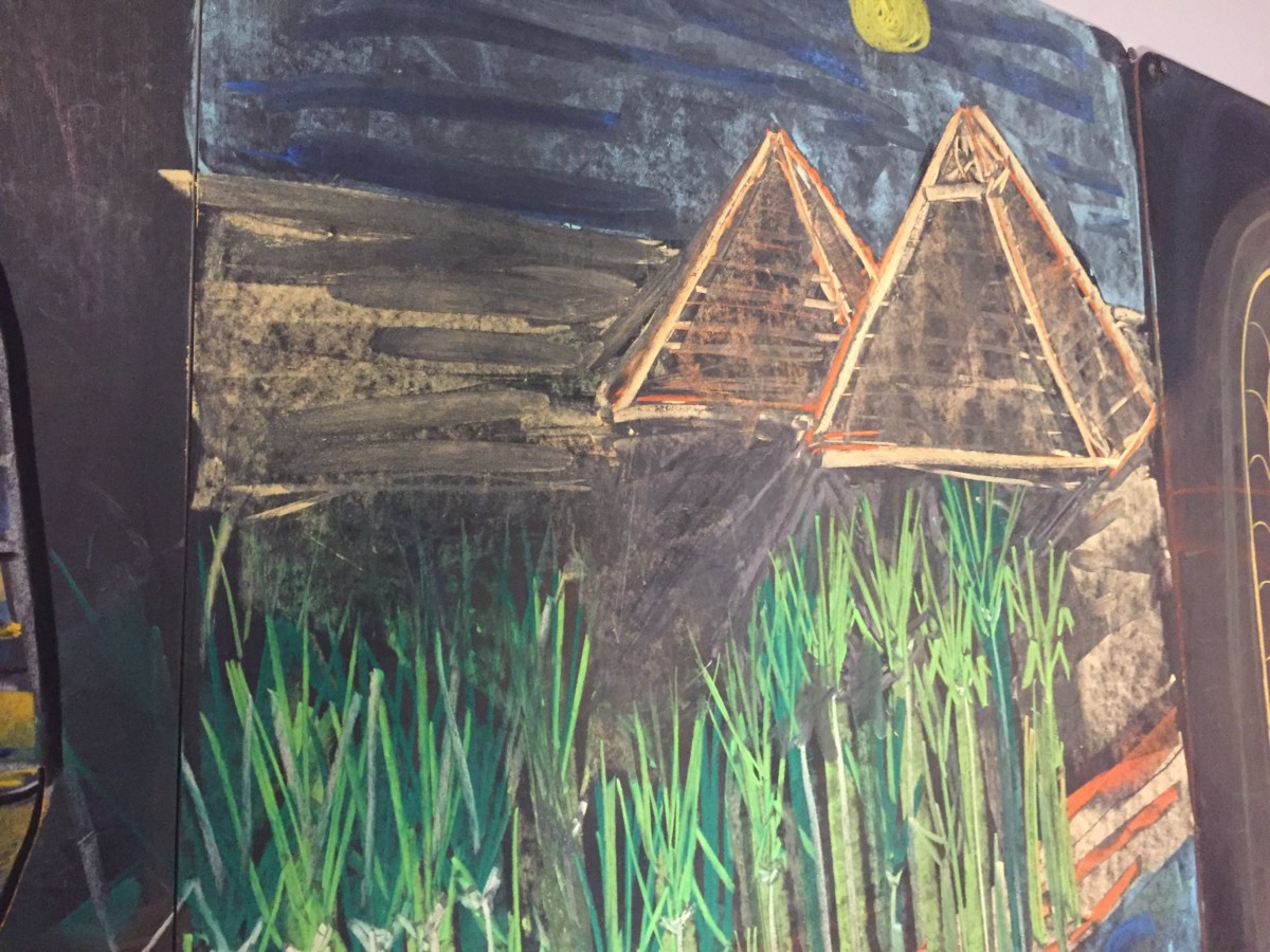 Pyramids | Chalk Drawing