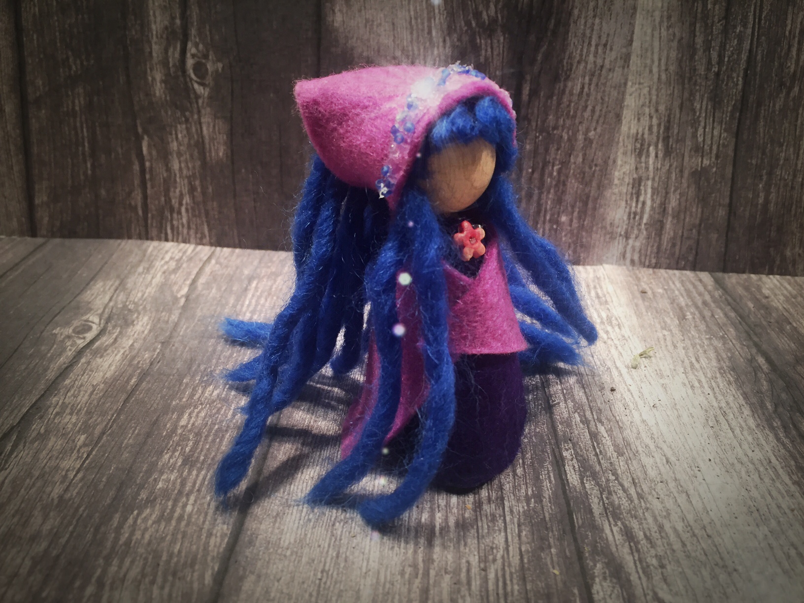 Mini Doll with Blue Hair! | DIY Tutorial