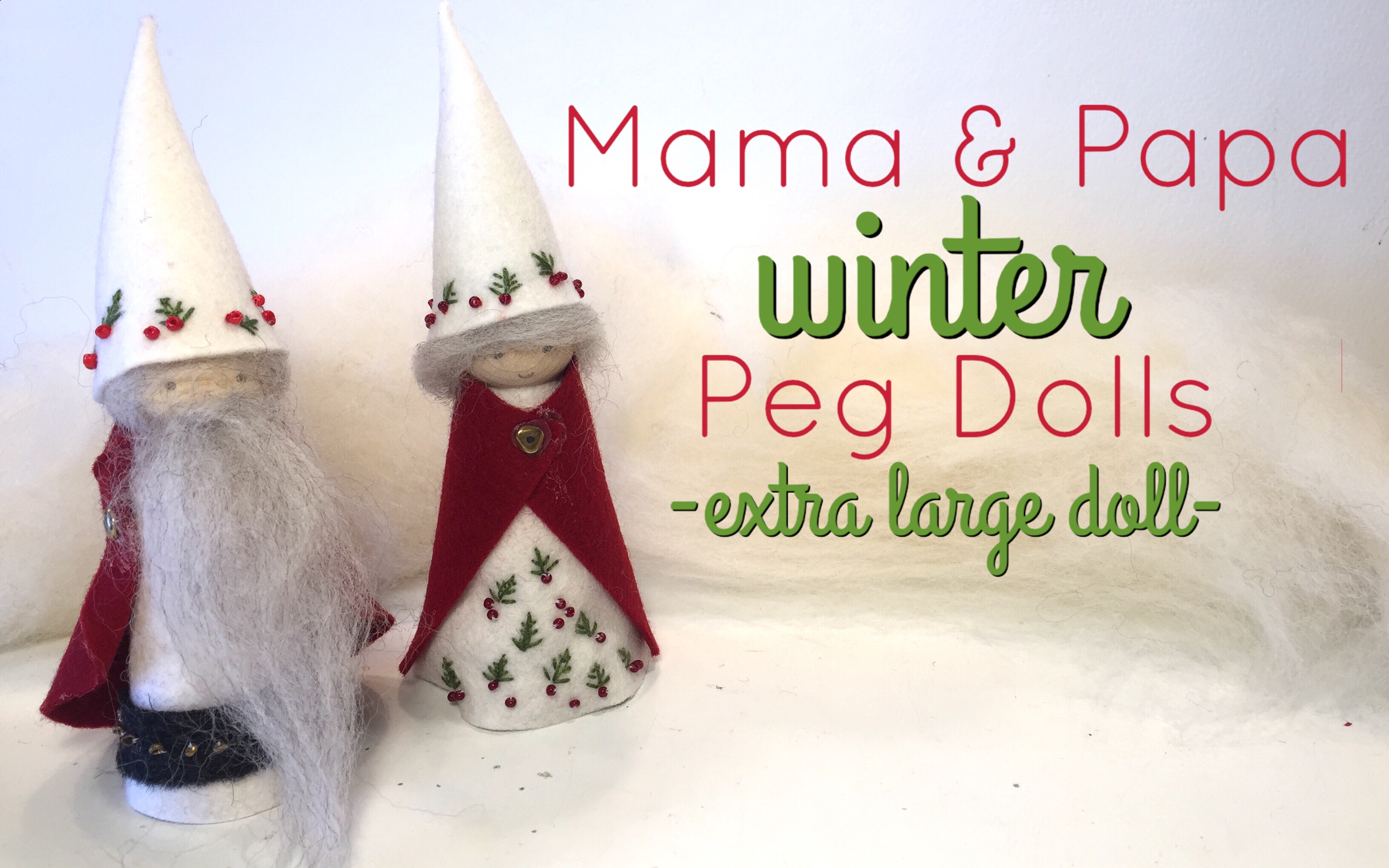 Winter Peg Doll Tutorial | Waldorf Winter Nature Table